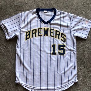 Milwaukee Brewer Retro Cecil Cooper #15 Jersey